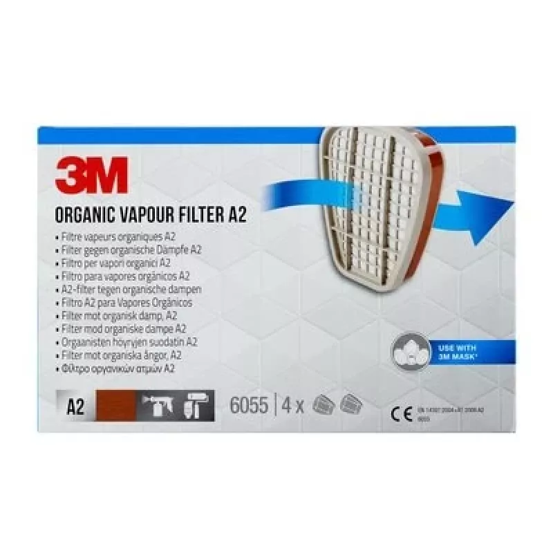 3M 6055 dujų ir garų kasetė, 4 vnt.