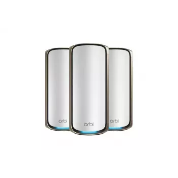 NETGEAR Orbi 970 Series maršrutizatorių rinkinys, 3 vnt., Quad-Band WiFi 7, pilkas
