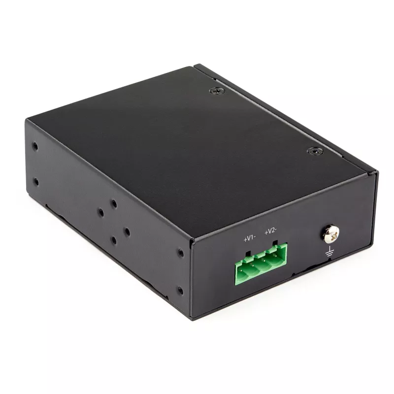 StarTech.com pramoninis gigabaitinis PoE įpurškiklis - didelės spartos / didelės galios 90W - 802.3bt PoE++ 52V-56V DC DIN bėgelis UPoE/Ultra Power Over Ethernet įpurškiklio adapteris -40°C iki +75°C atšiaurioms sąlygoms