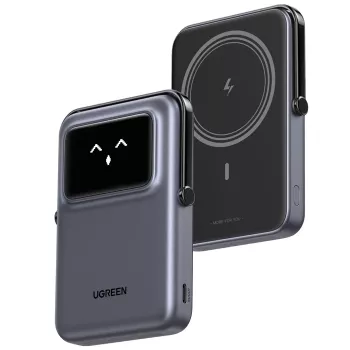 Power bank UGREEN UNO 10000 mAh, belaidis įkrovimas, juoda