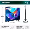 Hisense 43A6S 4K Ultra HD QLED išmanusis televizorius 43 colių (3840x2160) Direct‑LED Wi‑Fi juodas