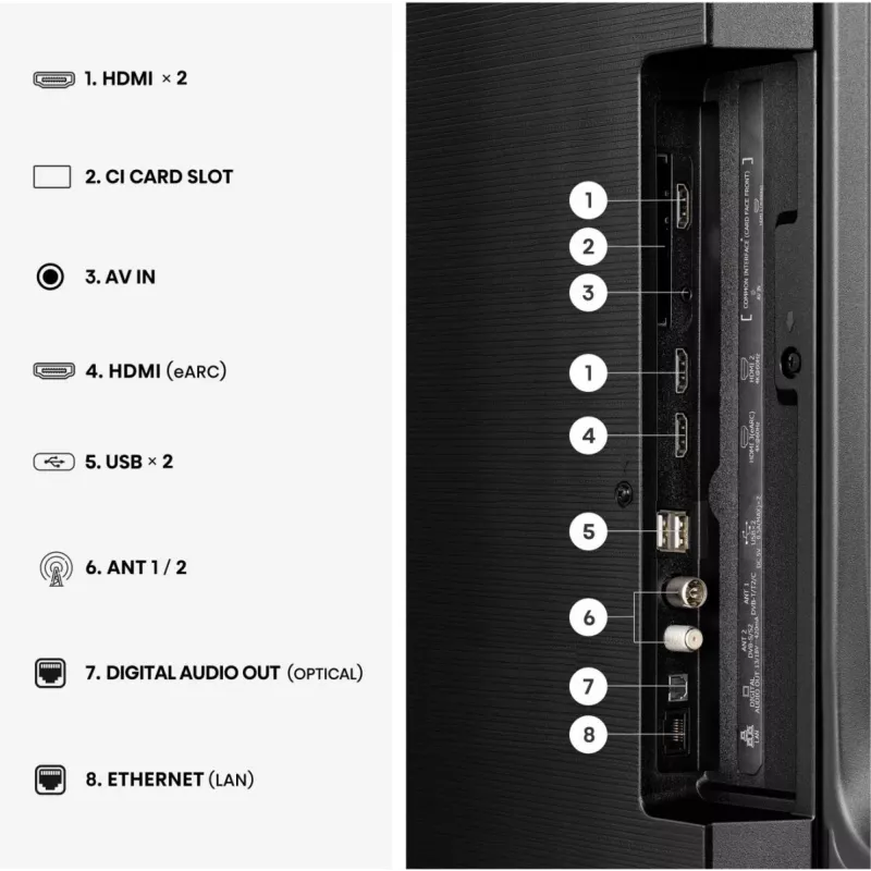 Hisense 43A6S 4K Ultra HD QLED išmanusis televizorius 43 colių (3840x2160) Direct‑LED Wi‑Fi juodas