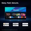 Televizorius Hisense 55A6S 55 colių (139,7 cm) QLED 4K Ultra HD Smart TV su DVB-T2/C/S2, Wi-Fi, Direct-LED – juodas