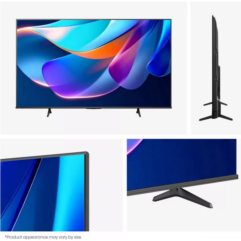 Televizorius Hisense 55A6S 55 colių (139,7 cm) QLED 4K Ultra HD Smart TV su DVB-T2/C/S2, Wi-Fi, Direct-LED – juodas