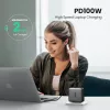 Kroviklis Ugreen Nexode 100W GaN USB-C USB-A Greitasis Krovimas 3 prievadai