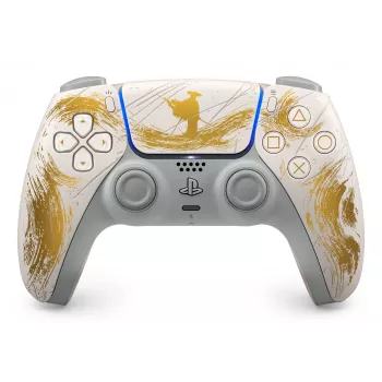 Sony DualSense Wireless Controller – Ghost of Yōtei Gold Limited Edition Auksinis, Baltas Bluetooth/USB Žaidimų Pultas Analoginis/Digitalinis Android, MAC, PC, PlayStation 5, iOS