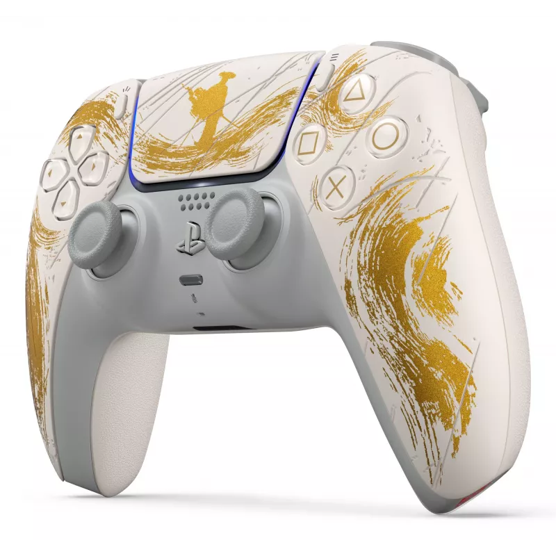 Sony DualSense Wireless Controller – Ghost of Yōtei Gold Limited Edition Auksinis, Baltas Bluetooth/USB Žaidimų Pultas Analoginis/Digitalinis Android, MAC, PC, PlayStation 5, iOS