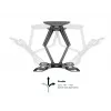 Laikiklis prie sienos MULTIBRACKETS M VESA Flexarm Full Motion Dual 400x400 40–70 colių ekranams, 45 kg, juodas