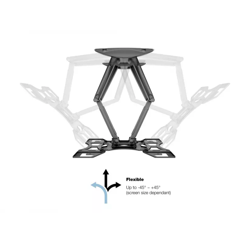 Laikiklis prie sienos MULTIBRACKETS M VESA Flexarm Full Motion Dual 400x400 40–70 colių ekranams, 45 kg, juodas