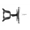 Laikiklis prie sienos MULTIBRACKETS M VESA Flexarm Full Motion Dual 400x400 40–70 colių ekranams, 45 kg, juodas