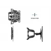 Laikiklis prie sienos MULTIBRACKETS M VESA Flexarm Full Motion Dual 400x400 40–70 colių ekranams, 45 kg, juodas