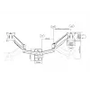 Multibrackets M Monitormount Wall Basic Dual 16 kg 17-32 colio juodas