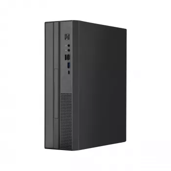 Korpusas CHIEFTEC DT-10B-300 Small Form Factor (SFF) juodas su 300 W TFX maitinimo šaltiniu