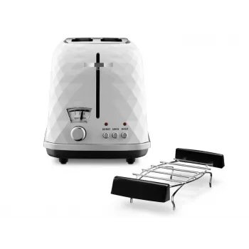 Skrudintuvas De’Longhi CTJ 2103.W, 2 griežinėliai, 900 W, juodas/baltas
