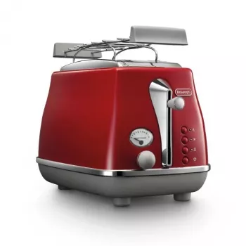 De’Longhi Icona Capitals 6 2 dalių skrudintuvas 900 W Raudonas