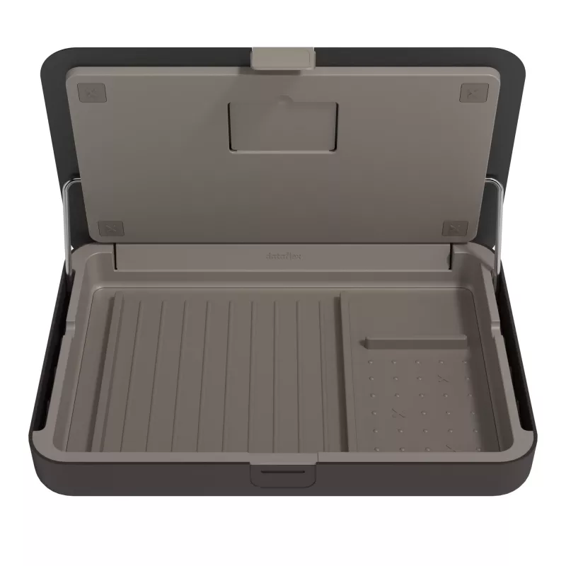 Dataflex Addit Bento® ergonomic toolbox 903 – ergonominis stovas nešiojamam kompiuteriui, juodas, 38,1 cm (15 col.), 6 kg