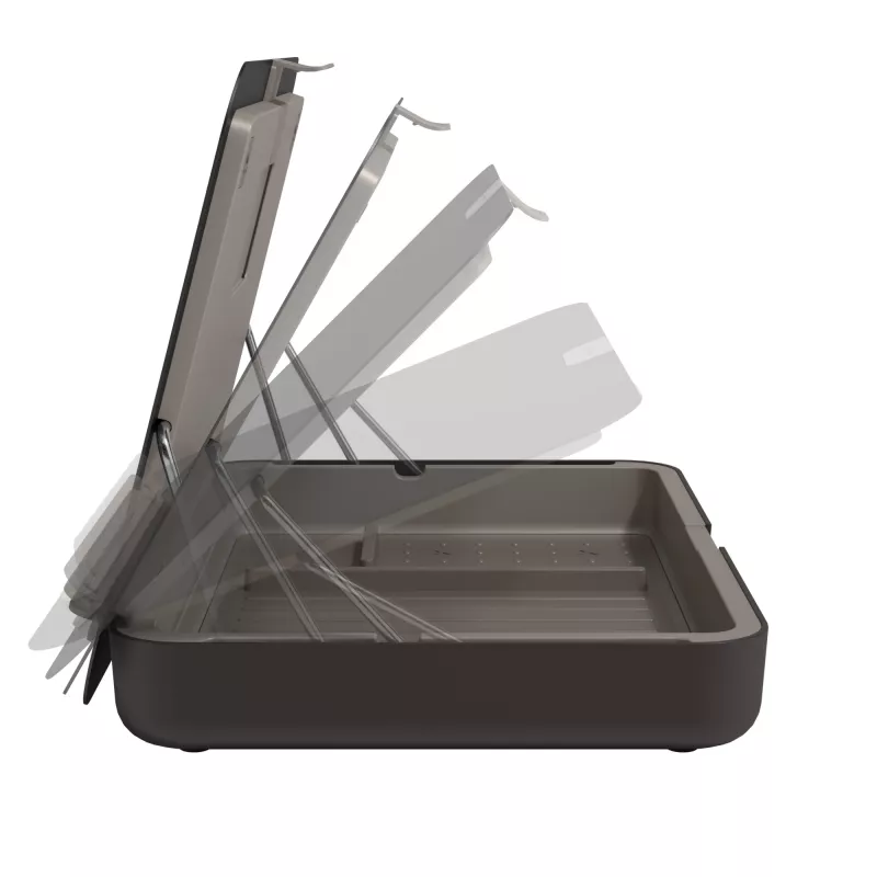 Dataflex Addit Bento® ergonomic toolbox 903 – ergonominis stovas nešiojamam kompiuteriui, juodas, 38,1 cm (15 col.), 6 kg