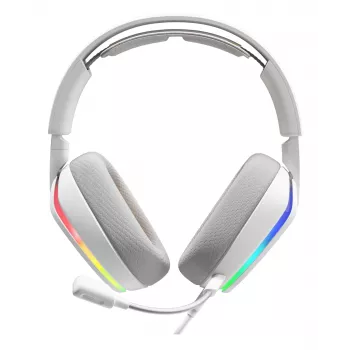 Glorious GHS Eternal RGB – Stereo RGB žaidimų ausinės, PC, PS5, PS4, Switch, baltos
