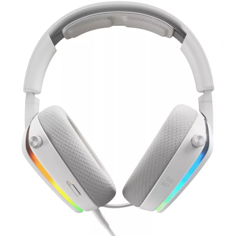 Glorious GHS Eternal RGB – Stereo RGB žaidimų ausinės, PC, PS5, PS4, Switch, baltos