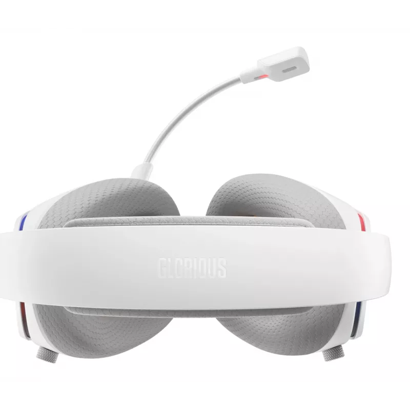 Glorious GHS Eternal RGB – Stereo RGB žaidimų ausinės, PC, PS5, PS4, Switch, baltos