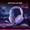 Glorious GHS Eternal RGB – Stereo RGB žaidimų ausinės, PC, PS5, PS4, Switch, baltos