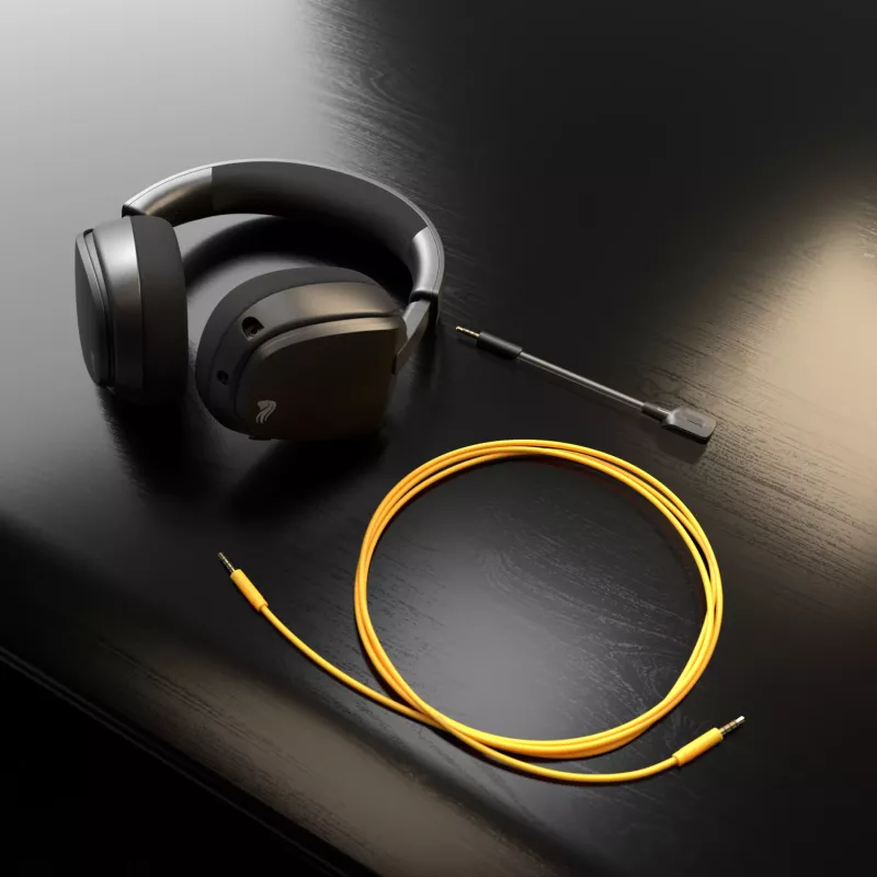 Glorious Gaming GHS Eternal – Stereo žaidimų ausinės, PC, PS5, PS4, Xbox, Switch, 3.5 mm, juodos
