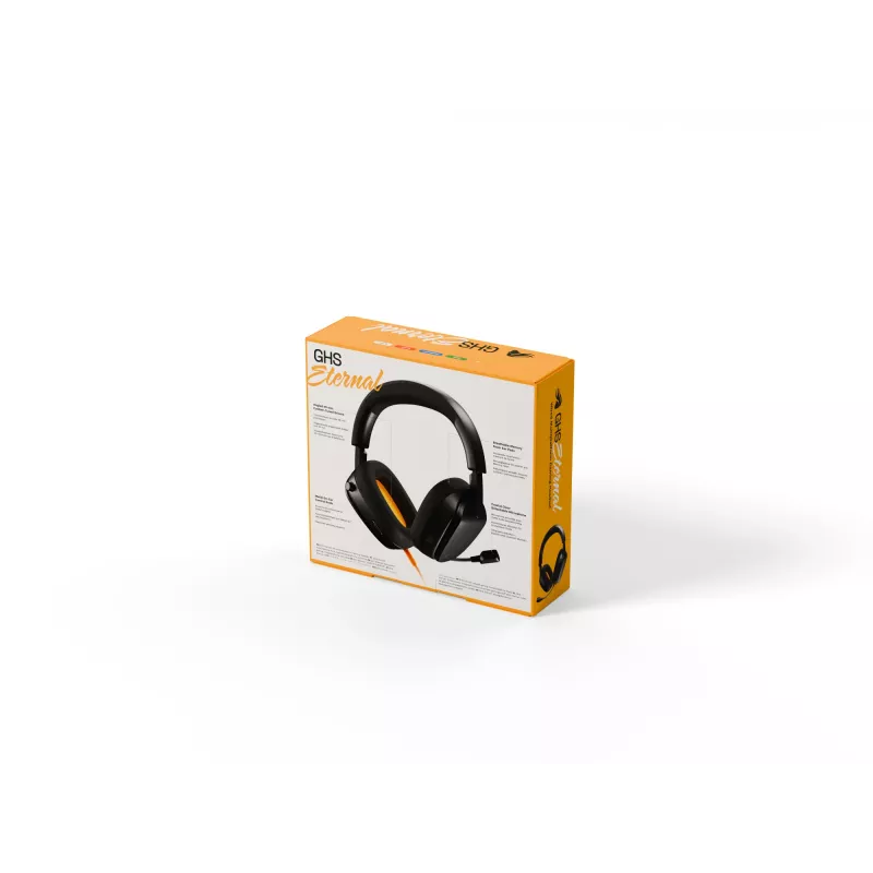 Glorious Gaming GHS Eternal – Stereo žaidimų ausinės, PC, PS5, PS4, Xbox, Switch, 3.5 mm, juodos