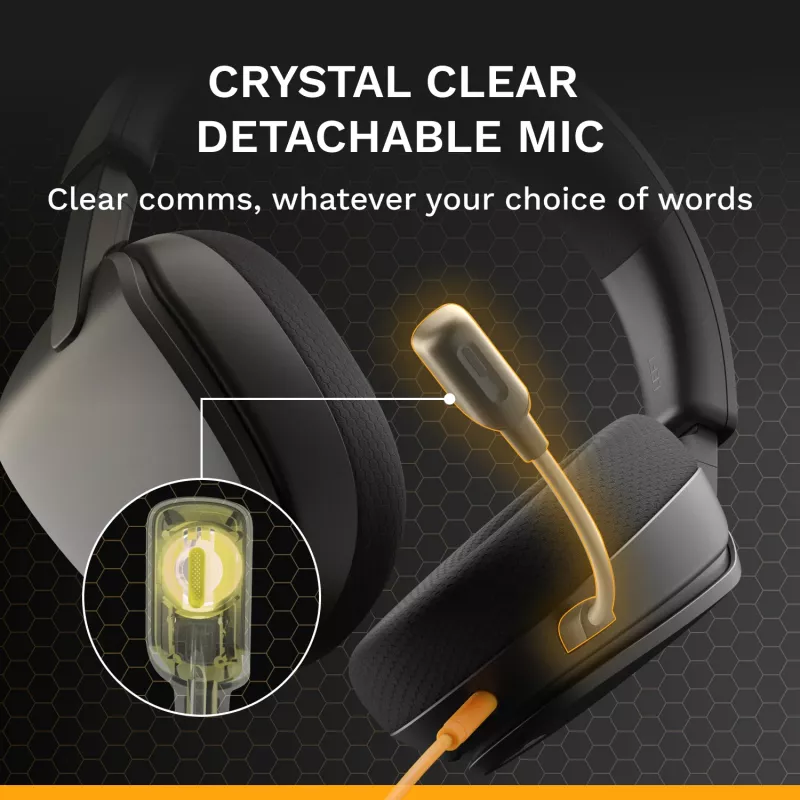 Glorious Gaming GHS Eternal – Stereo žaidimų ausinės, PC, PS5, PS4, Xbox, Switch, 3.5 mm, juodos