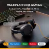 Glorious Gaming GHS Eternal – Stereo žaidimų ausinės, PC, PS5, PS4, Xbox, Switch, 3.5 mm, juodos
