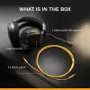 Glorious Gaming GHS Eternal – Stereo žaidimų ausinės, PC, PS5, PS4, Xbox, Switch, 3.5 mm, juodos