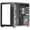 Mars Gaming MCV3 Black Custom XXL E-ATX Gaming korpusas su priekiniu ir šoniniu grūdinto stiklo langu, dviejų kamerų modulinis rėmas