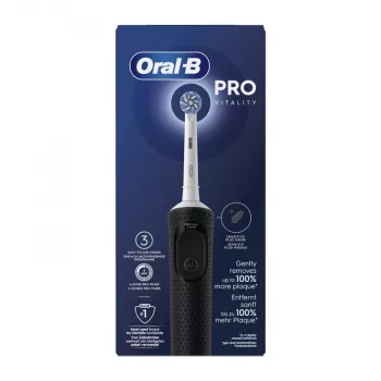 Elektrinis dantų šepetėlis BRAUN Oral-B Vitality Pro – sukamas/osciliuojantis, juodas