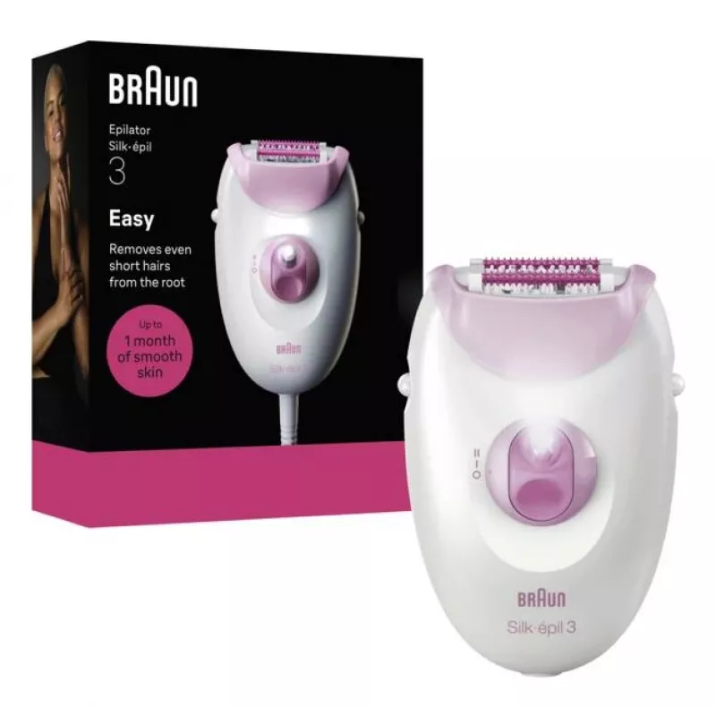 Braun Silk-epil 3-000 20 pincetų rožinis