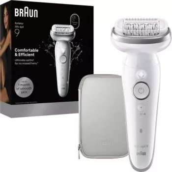 Braun Silk-epil 9 Sidabrinis