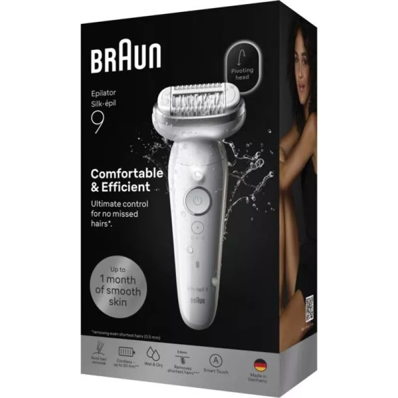 Braun Silk-epil 9 Sidabrinis