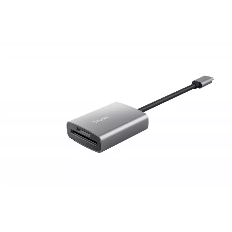Trust 24136 kortelių skaitytuvas USB 3.2 Gen 1 (3.1 Gen 1) Type-C, aliuminis
