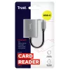 Trust 24136 kortelių skaitytuvas USB 3.2 Gen 1 (3.1 Gen 1) Type-C, aliuminis