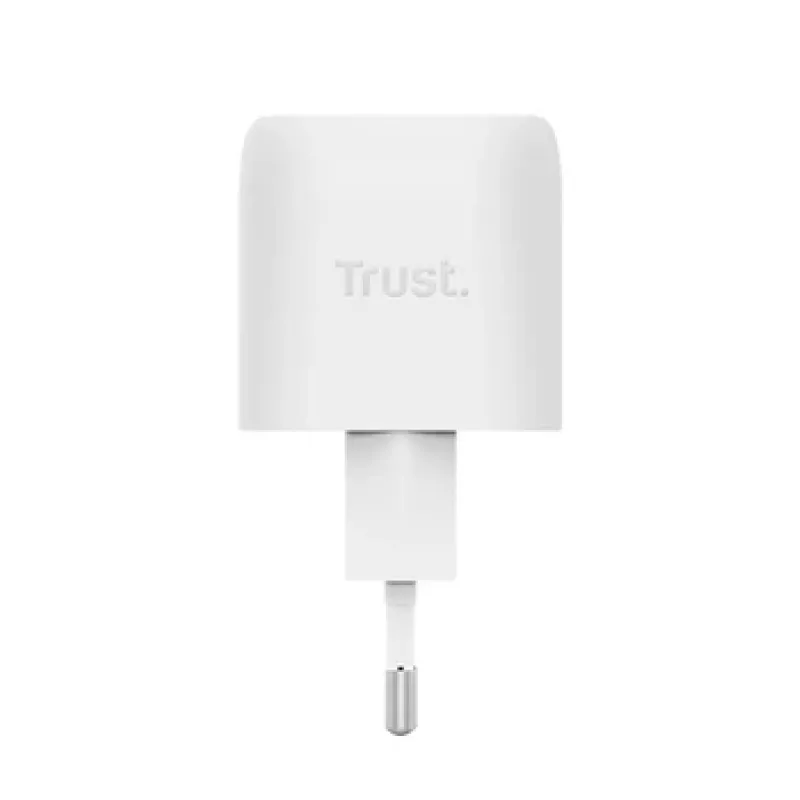 Trust Maxo 30W USB-C GaN įkroviklis, vidaus, greitas įkrovimas, baltas