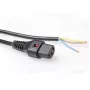 ACT maitinimo laidas C13 IEC Lock atviras galas juodas 2 m PC1025 230 V 10 A