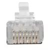 ACT FA2000 CAT6A ekranuota RJ45 (8P/8C) jungtis apvaliam kabeliui su vientisais arba suvytais laidininkais
