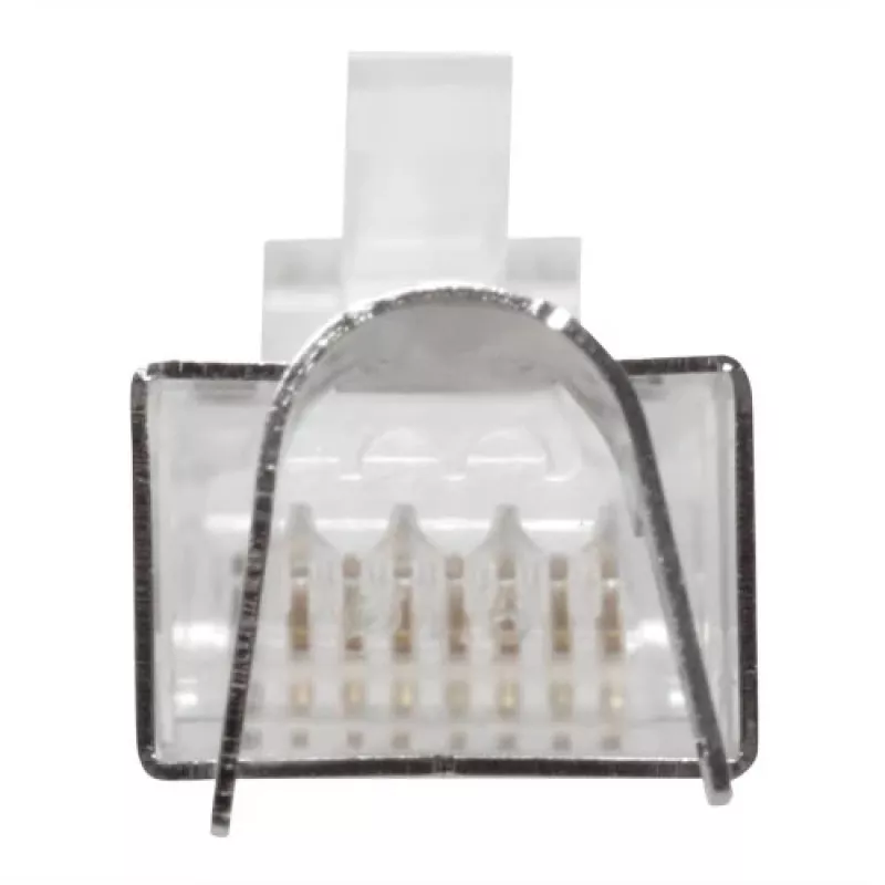 ACT FA2000 CAT6A ekranuota RJ45 (8P/8C) jungtis apvaliam kabeliui su vientisais arba suvytais laidininkais