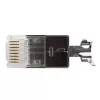 ACT FA2000 CAT6A ekranuota RJ45 (8P/8C) jungtis apvaliam kabeliui su vientisais arba suvytais laidininkais