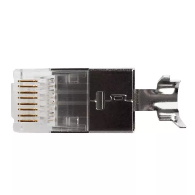 ACT FA2000 CAT6A ekranuota RJ45 (8P/8C) jungtis apvaliam kabeliui su vientisais arba suvytais laidininkais