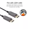 ACT AK4173 DisplayPort 2.1 laidas 30 m, juodas