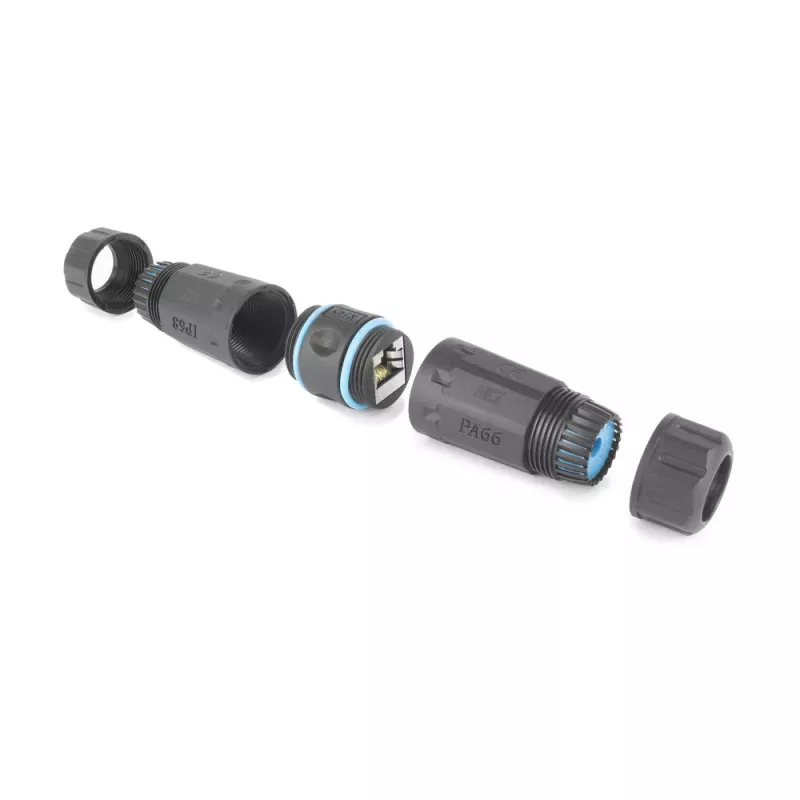 ACT SD6522 CAT6A ekranuotas lauko IP68 RJ45 movinis jungtuvas