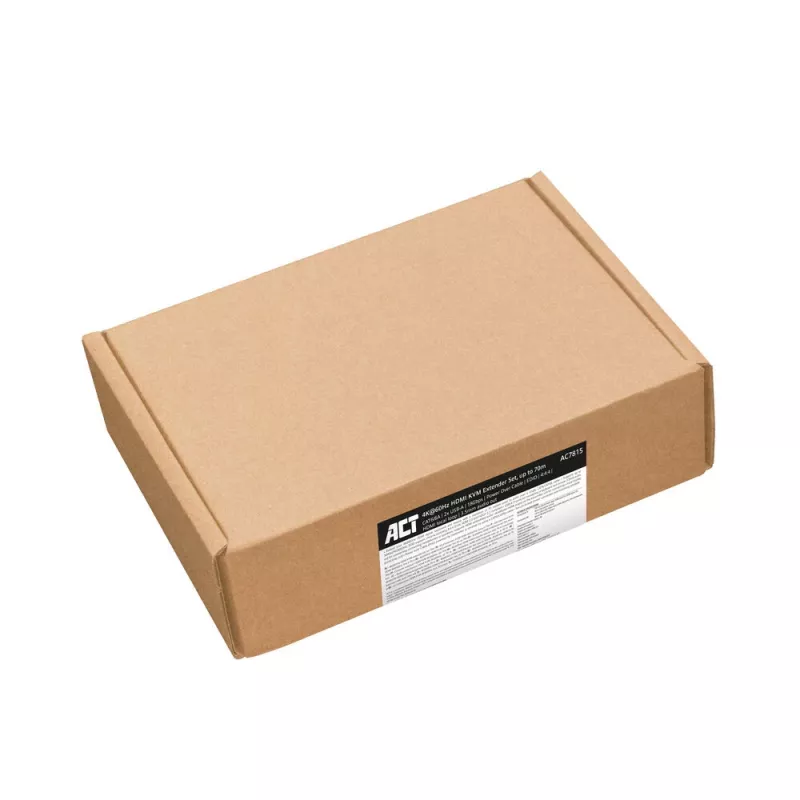 ACT AC7815 HDMI 2.0 KVM prailgintuvas per CAT6A iki 70 metrų, 4K@60Hz