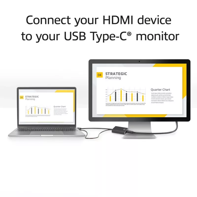 ACT AC7537 HDMI į USB Type-C adapteris, 4K@60Hz, 0,25 m