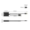 ACT AC7537 HDMI į USB Type-C adapteris, 4K@60Hz, 0,25 m