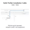 ACT Blue 50 m S/FTP CAT6A B2ca PoE++ 100 W vientisas surenkamasis instaliacinis kabelis, RJ45 kištukas – kištukas