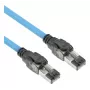 Parengtinis S/FTP Cat6A B2ca PoE++ 100W kabelis su RJ45 kištukais ACT FB0090, 90 m, vientisas laidininkas